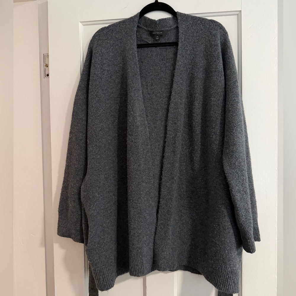 Ann Taylor Belted Wrap Tie Cardigan XXL - Picture 5 of 11
